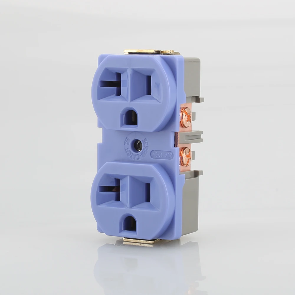 2 шт. разъем питания ISF0010 HIFI US 20A AC Красный медный распределитель|receptacle socket|power