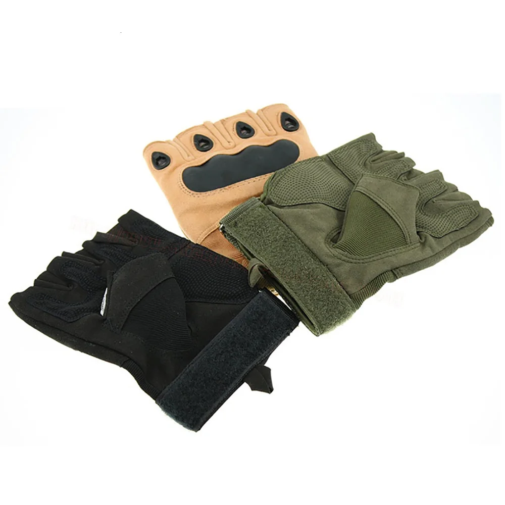 Перчатки без пальцев тактические военные армейские для стрельбы пешего туризма