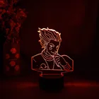 Светодиодный сенсорный светильник Hisoka, подарок для детей, светодиодная аниме лампа для украшения дома, спальни, манга, Хантер, фигурка x hunter, 3D светильник