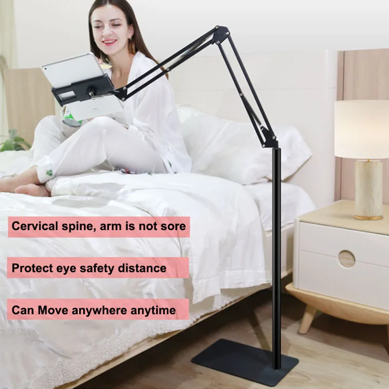 

Arm Floor Tablet Phone Stand Holder Multi-angle adjustment for 5-12.9 Inch Lounger Bed tablet mobile mount holder