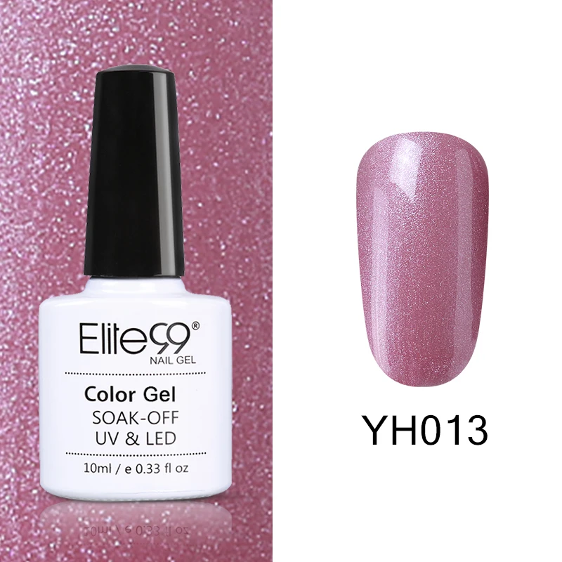 YH013 Elite99 Vernis Полупостоянный 10 мл Светодиодный УФ-гель замачиваемый пурпурный цвет светодиодный лак для ногтей нужна лампа отверждения Гель-лак - Цвет: YH013