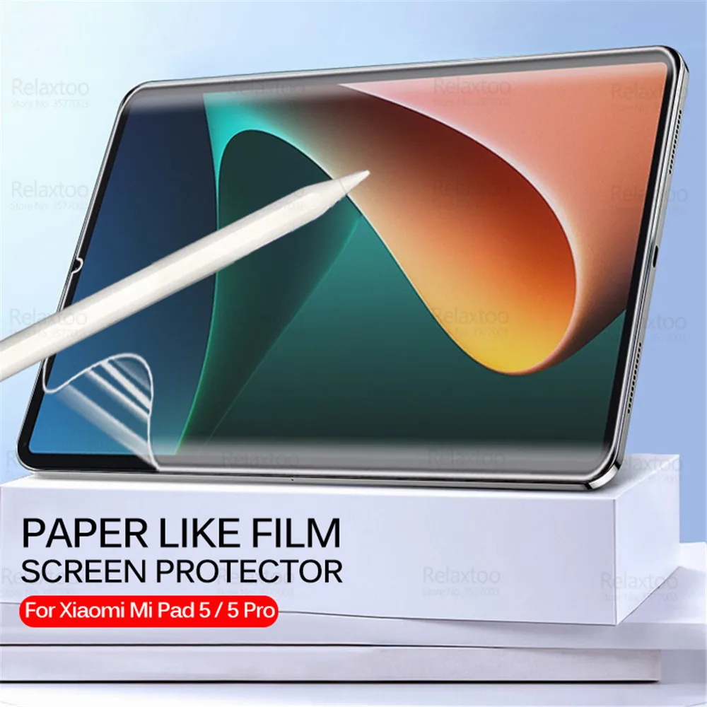 

For Xiaomi Pad 5 Pro Screen Protector Paper Like Film Xiomi Mi Pad5 5Pro MiPad 5 2021 11" Writing Painting Matte Cover Soft Film