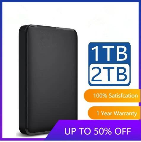 Портативный внешний жесткий диск HD 1 ТБ 2 высокой емкости SATA USB 3 0 устройство