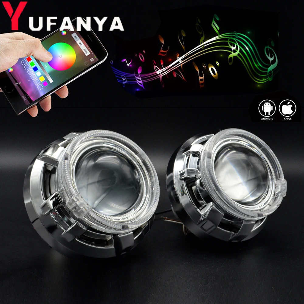 Биксеноновые линзы проектора hella 5 3 0 дюйма с кожухом функция RGB ангельские глазки