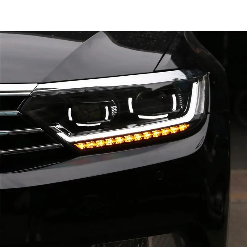 Автозапчасти Luces Led Para авто Drl аксессуары автомобильные лампы фары автомобильные фары в сборе 17 18 для Volkswagen Magotan