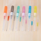 1-6 шт. стерилизованный катетер, иглы для пирсинга, инструмент для татуировки, набор канюли, хирургическая сталь, игла для пирсинга губ, пупка, сосков, тела, 14-24 г