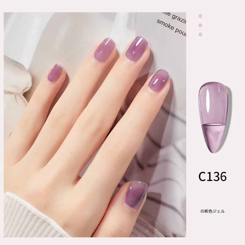 

Popular Color 15ml High Capacity Nude Nail Art Ice Transparent Color Jelly Gel DIY UV Led Gel Varnish Art Decorations