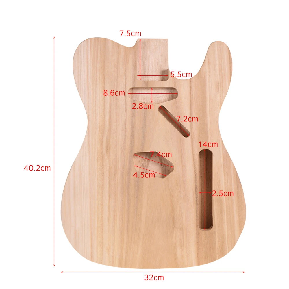 tl t02 unfinished e gitarre körper sycamore holz blank gitarre barrel für tele stil elektrische gitarren diy teile free global shipping