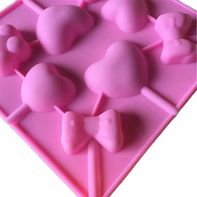 DIY леденец форма для шоколада силиконовые плесень пудинг Любовь бабочка цветок