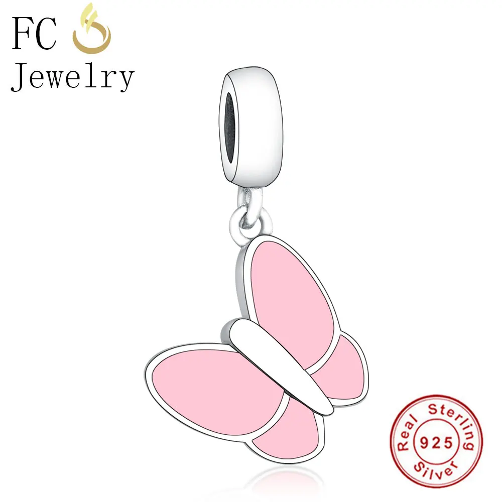 FC1144 FC ювелирные изделия, 925 пробы, серебряный, морской конь, животное, подвеска в виде морского конька, бусины, свисающие, подходит для оригинала Pandora, очаровательный браслет Berloque - Цвет: FC1144