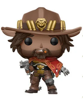 no retail box Funko Pop OverWatche 10 см игровой персонаж McCree Виниловая фигурка - Цвет: no retail box