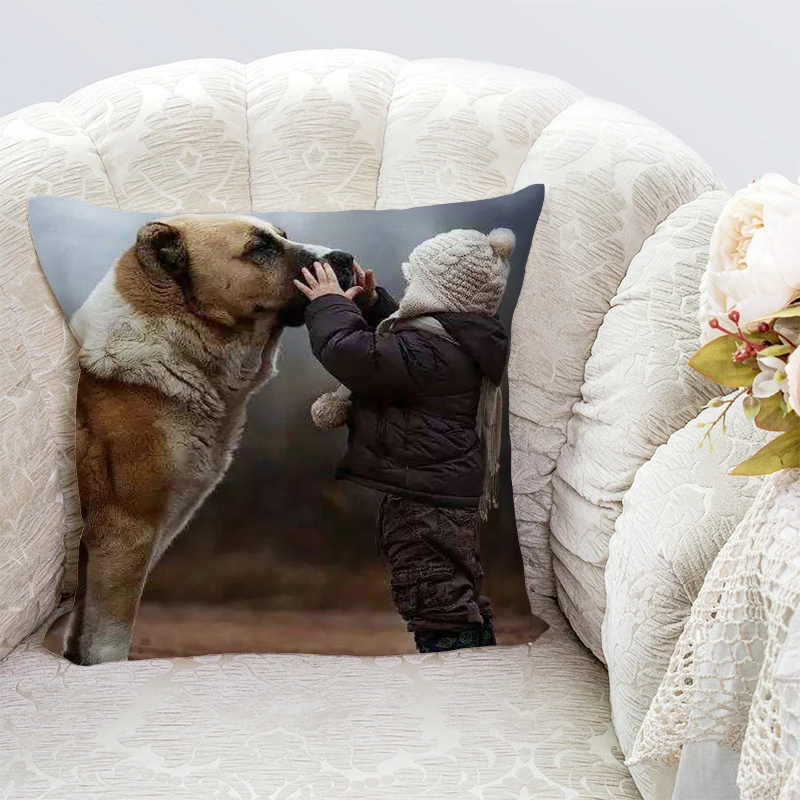 

Can choose size Pillowslip simple style Sofa Bed Home Animal pattern Decorative Pillowcases