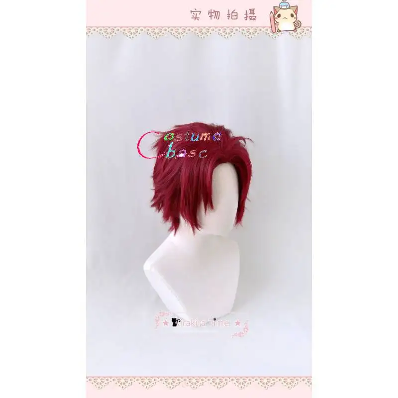 Параокс живые короткие коричневые мужские синтетические волосы термостойкие