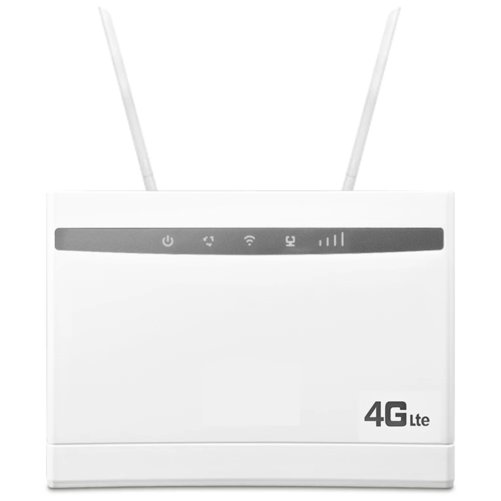 

Недорогой роутер 4G LTE 300Mbps беспроводной CPE 3G/4G LTE Мобильный Wi-Fi Hotspot со слотом для Sim-карты и 4 внешними антеннами до 32 пользователей
