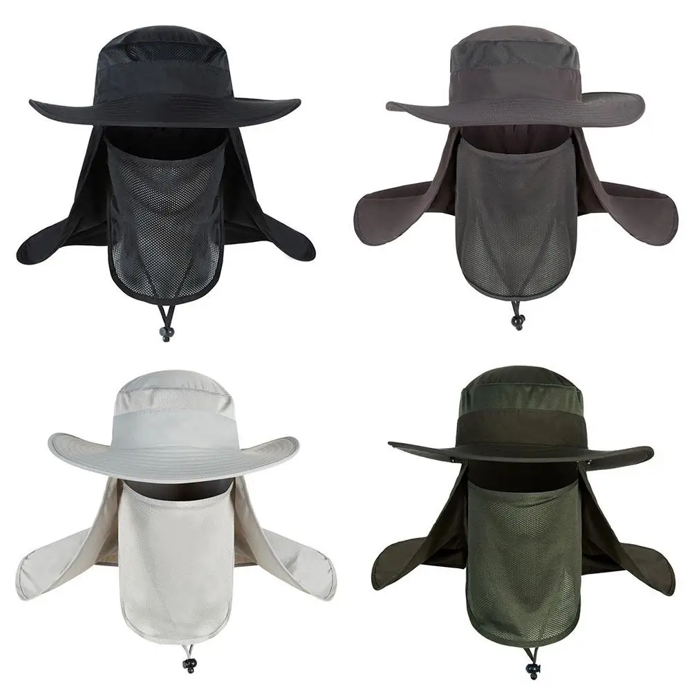 

Hiking Fishing Hat Outdoors Sports Sun Resistant Neck Face Wide Brim Flap Cap