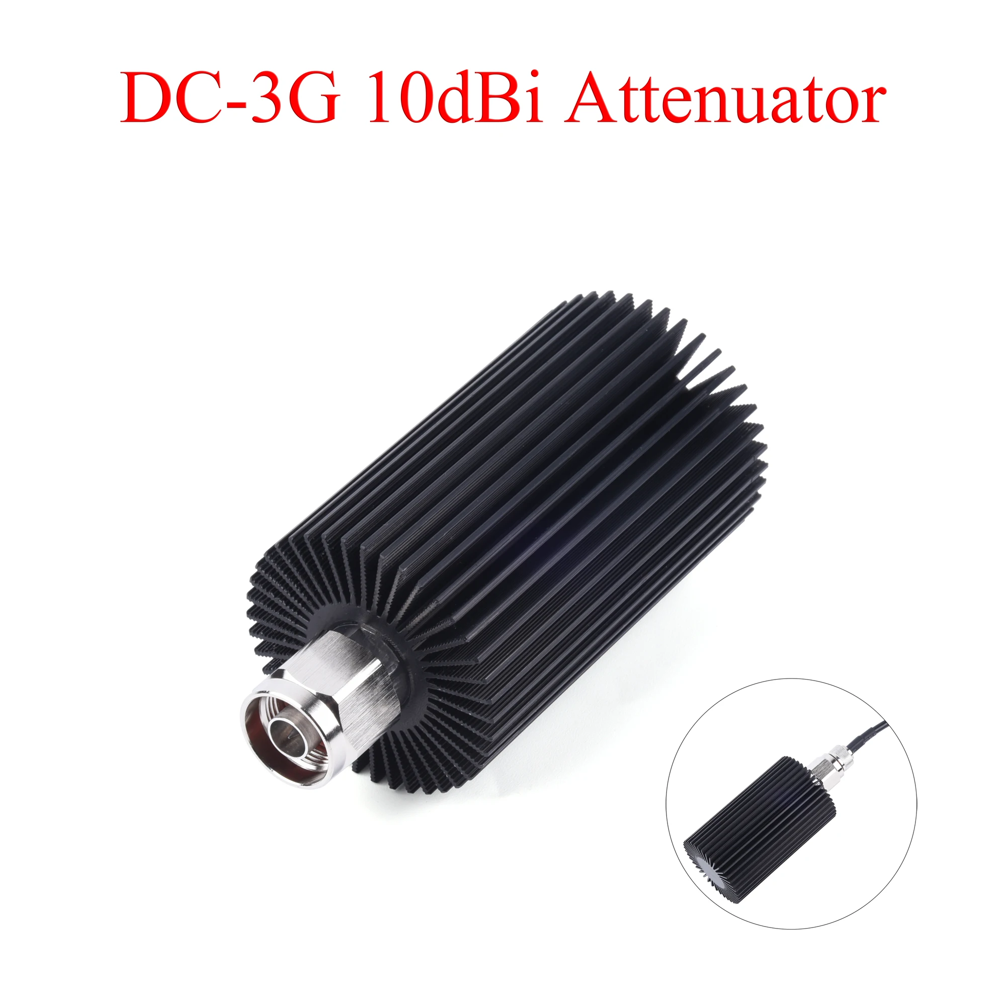 

RF Coaxial Dummy Load N Male DC-3G Connector 50W Termination Loads 800-3000MHz