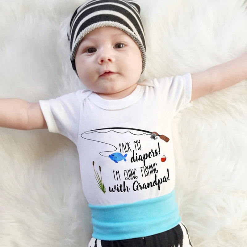 Одежда для новорожденных девочек с буквенным принтом Хлопковые комбинезоны