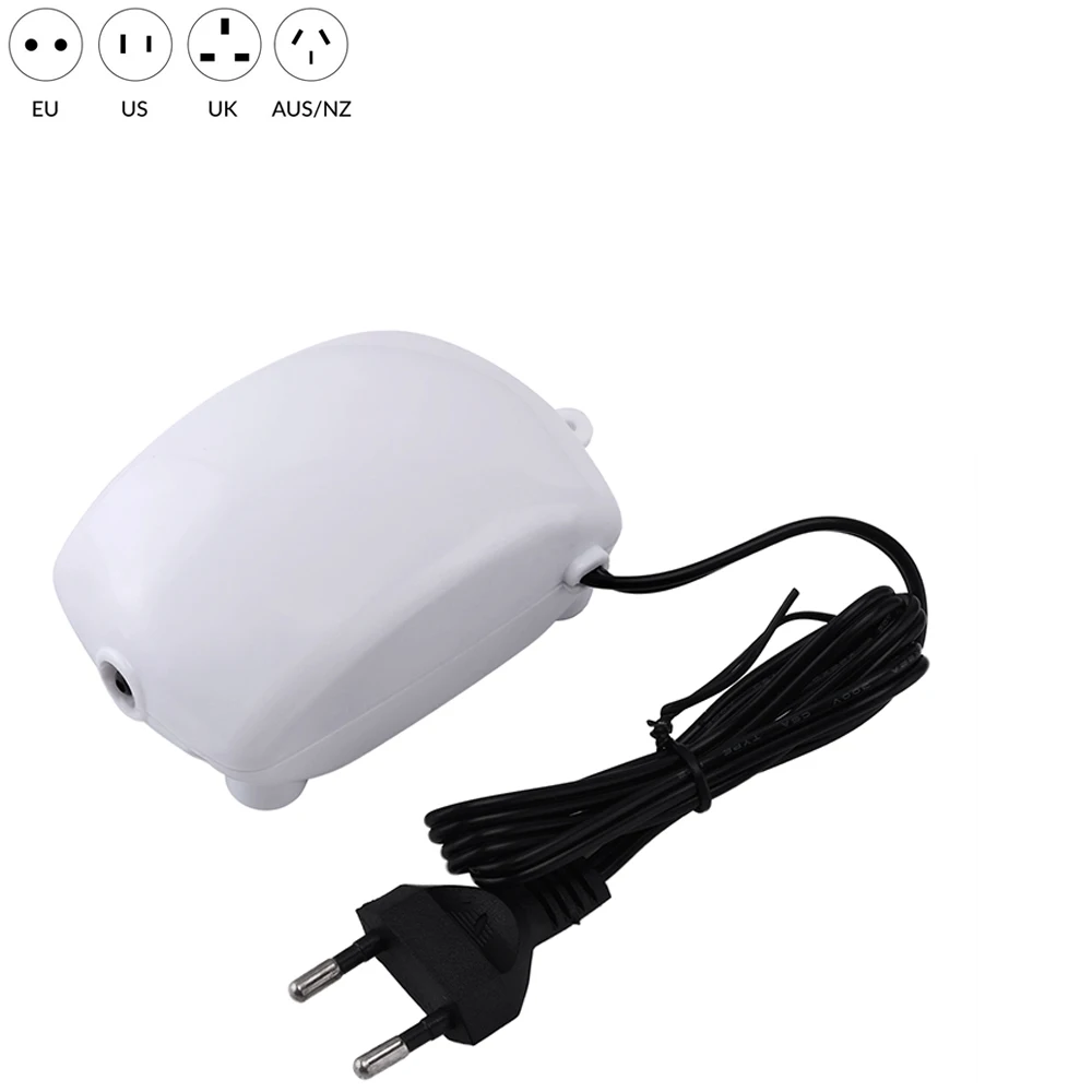 AU Plug США/ЕС вилка аквариума кислородный насос воздушный насос аквариума бесшумные кислородные поставки Портативный Кислородный аэратор с насосом компрессор D40 - Цвет: AU Plug
