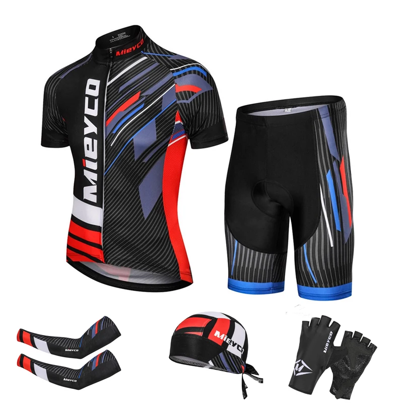 

Велоспорт Джерси 5 предмета в комплекте Лето Maillot Ciclismo Bicicleta костюмы MTB Биб шорты для триатлона велосипедный комплект аксессуаров