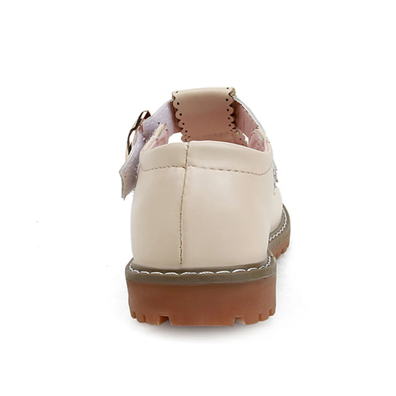 Детские туфли без каблуков из искусственной кожи Школьная обувь для девочек