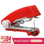 Ручная мини-швейная машинка, простые в использовании инструменты для шитья, быстрое удобное шитье, вышивка, портативное бытовое устройство