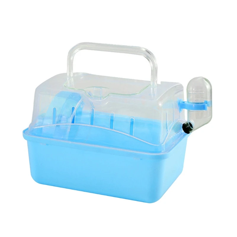 

Bird Travel Carrier with Handle Kettle Bowl Wheel Breathable Clear View Carry Cage for Finch Conure Parakeet 4 Colors