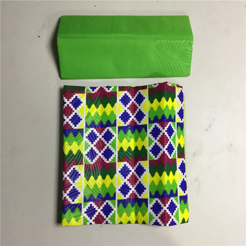 11 Yellow african kente prints wax fabric polyester sewing fabric wax style design african prints polyester 4 yards AW30 - Цвет: 11