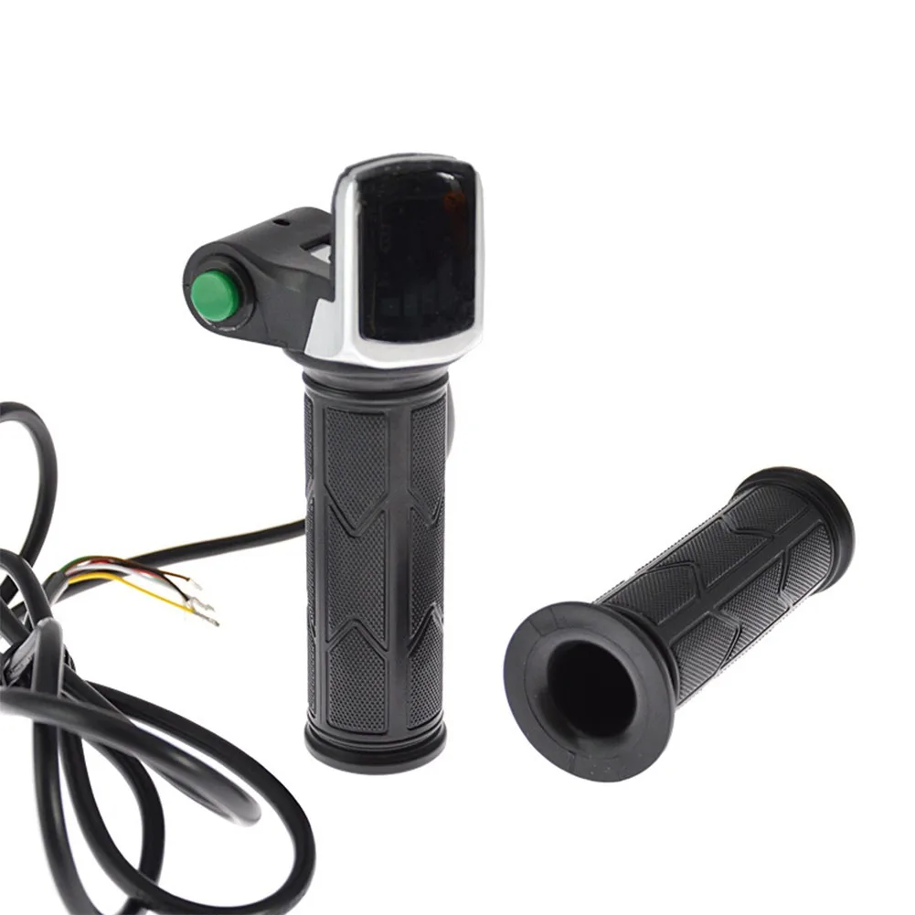 

36V48V Electric Bicycle LCD Display Turning ABS Rubber Handle Non-slip Durable Electric Bicycle Twisting Throttle Grip