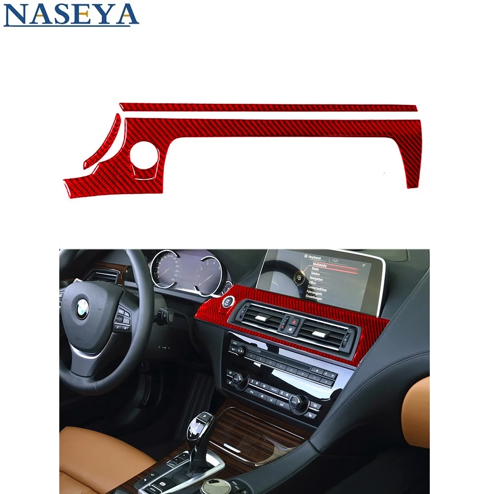 

Carbon Fiber Sticker Interior Trim for BMW 6 Series(F12 F13) COUPE Covertible 2011-2018 Central Air Outlet Frame Car Accessories