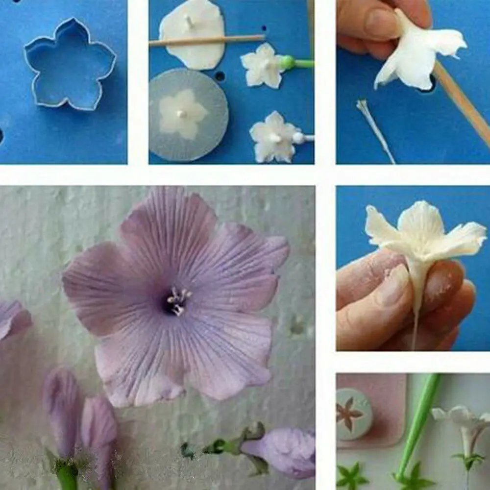3 шт./компл. цветочный резак для печенья инструменты выпечки форма помадки глины