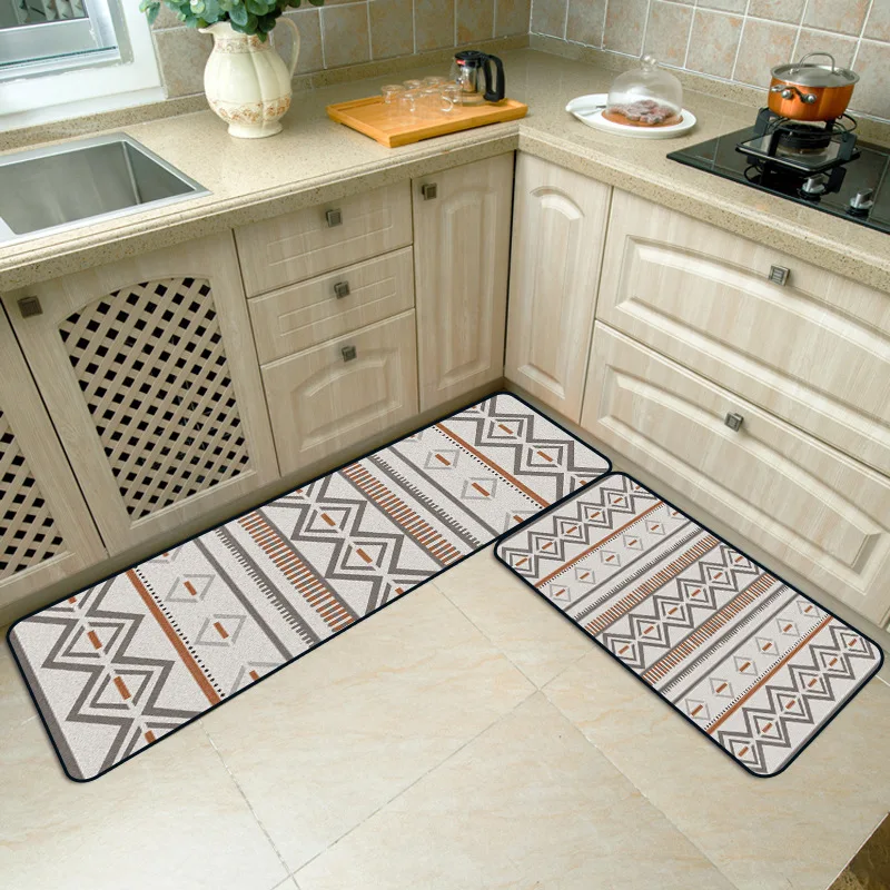 Retro Bohemian Long Kitchen Mat Bath Carpet Floor Home Entrance Doormat Absorbent Bedroom Living Room Rug Slip-resistant | Дом и сад