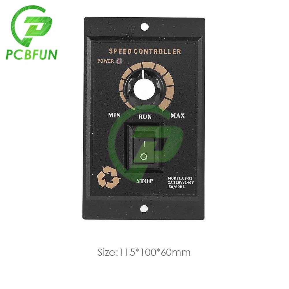 400W AC 220V 50/60Hz мотор Скорость регулятор вперед или назад Регулятор Редуктор для