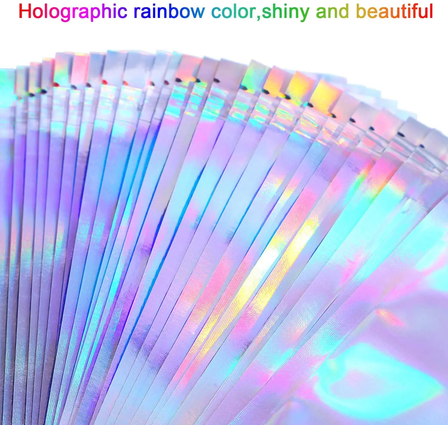 10pcs Lashes Packaging Boxes Idea Holographic Laser Zip Lock Party Favor Bag Eyelashes Lash Package Box Custom Logo Sticker | Украшения и