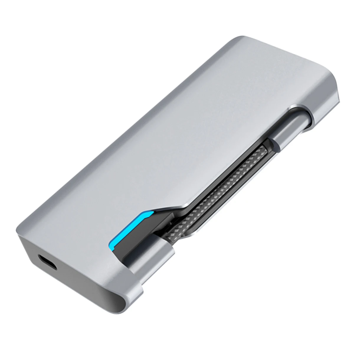 

7-in-1 Type-C Hub for Laptops Computers Type C to USB3.0/4K HDMI-compatible/RJ45/PD Charging Port Converter Adapter