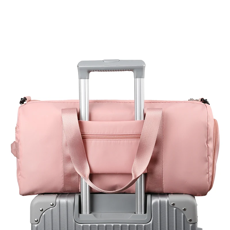 Fashion Large-Capacity Travel Bag, Waterproof Handbag, Weekend Messenger Bag, Ladies Outdoor Sports Gym With Shoe Compart