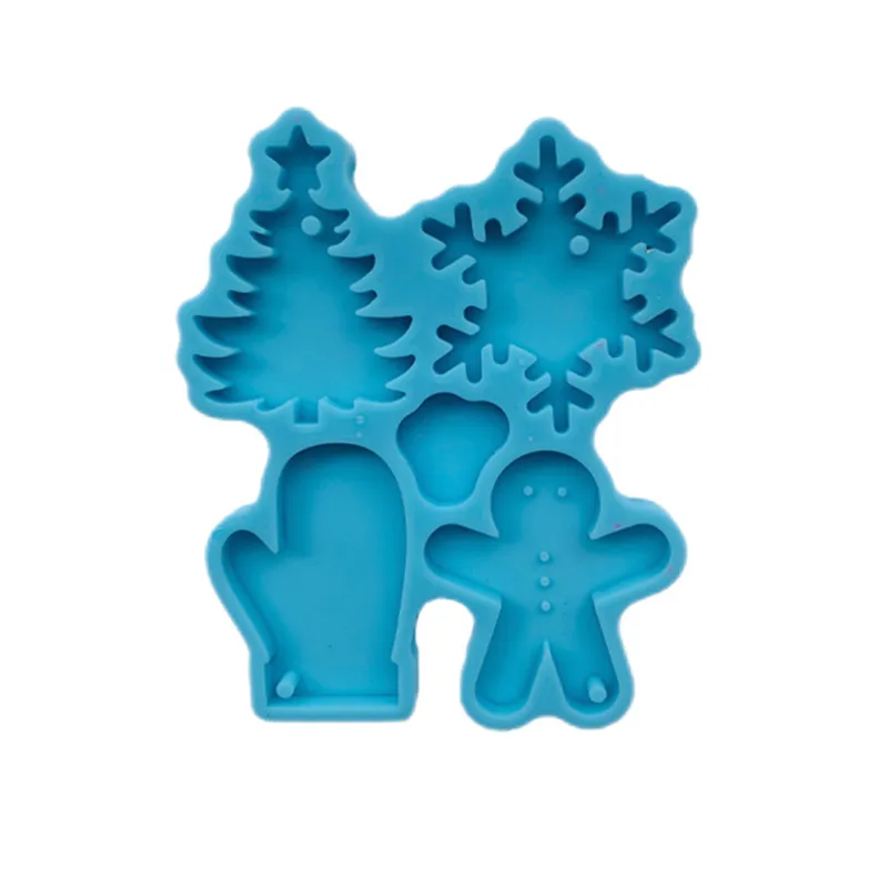 

DIY Christmas Earring Silicone Mold Keychain Decoration Pendant Crystal Epoxy Resin Mold