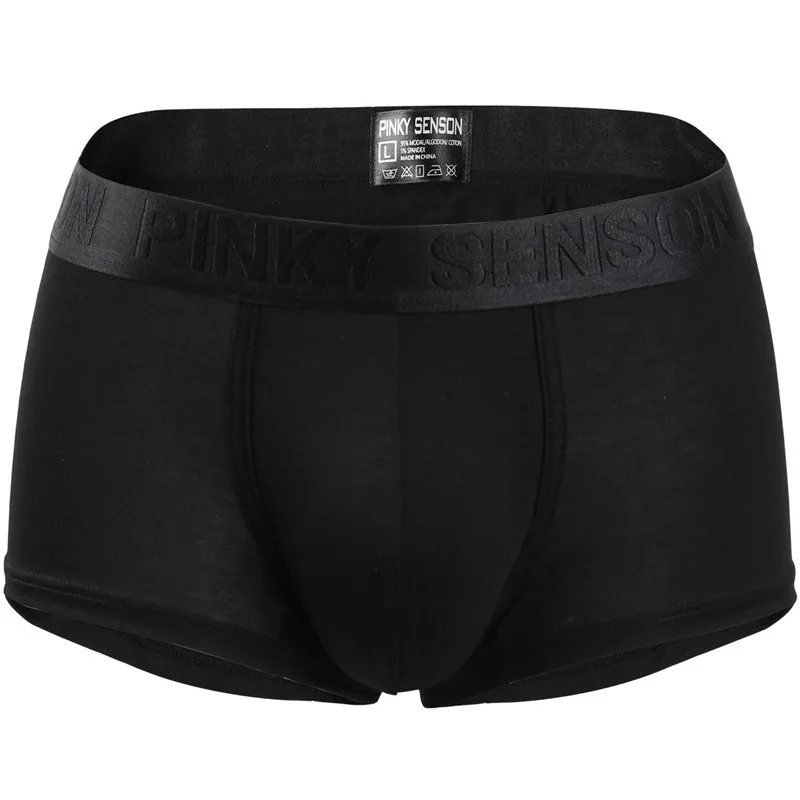 PK03 black 18 видов стилей, Фирменное Сексуальное мужское нижнее белье, боксеры, мужские хлопковые трусы, Модные Дизайнерские мужские удобные трусы, шорты, боксеры - Цвет: PK03 black