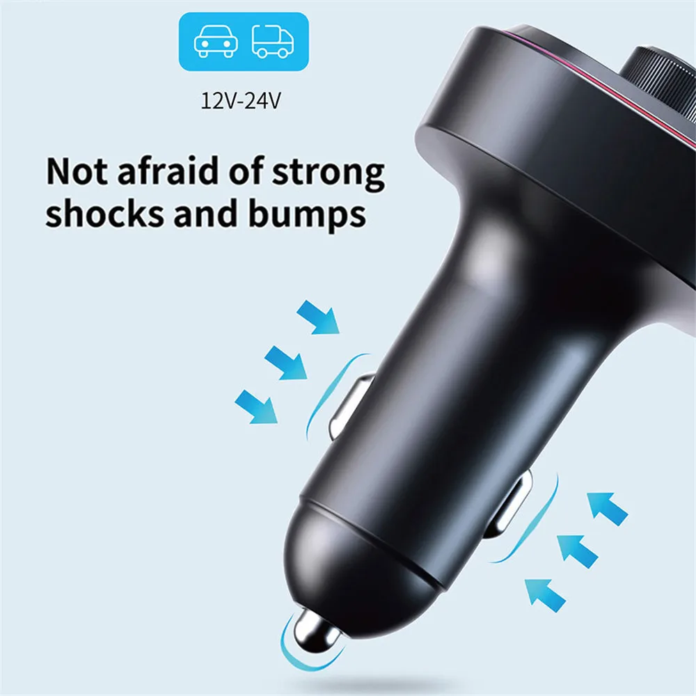 FM-трансмиттер KEBIDUMEI автомобильный с поддержкой Bluetooth 5 0 и быстрой зарядки |