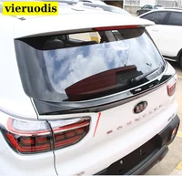 For 2018 2019 Kia Sportage Middle Spoiler High Quality ABS Material Car Rear Wing Primer Color Rear Roof Spoiler