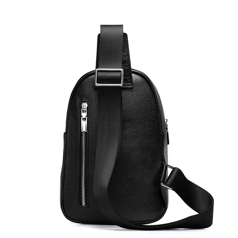 Мужская нагрудная сумка Luensro из натуральной кожи маленькие мессенджеры на плечо