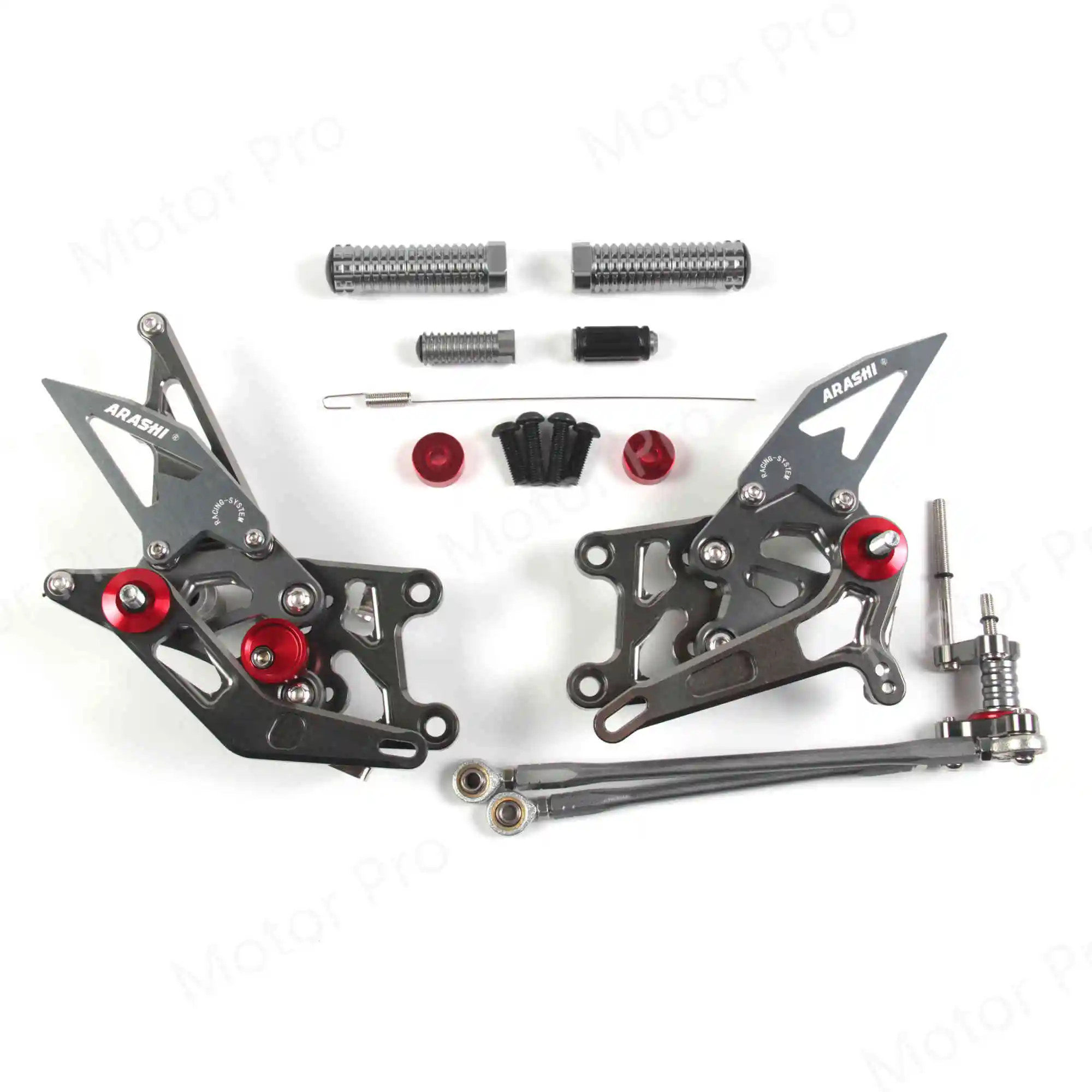 Регулируемые подножки для Honda CBR600RR 2007 2008 аксессуары для мотоциклов педали для ног Peg Rearsets CBR 600 RR CBR600 600RR - Цвет: 2.0 Gray
