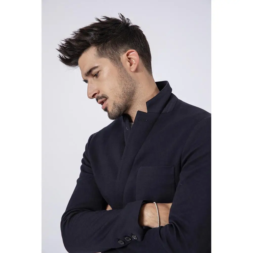 Мужской блейзер SIMWOOD нарядно-повседневный пиджак 2019 приталенный жакет 180352 |