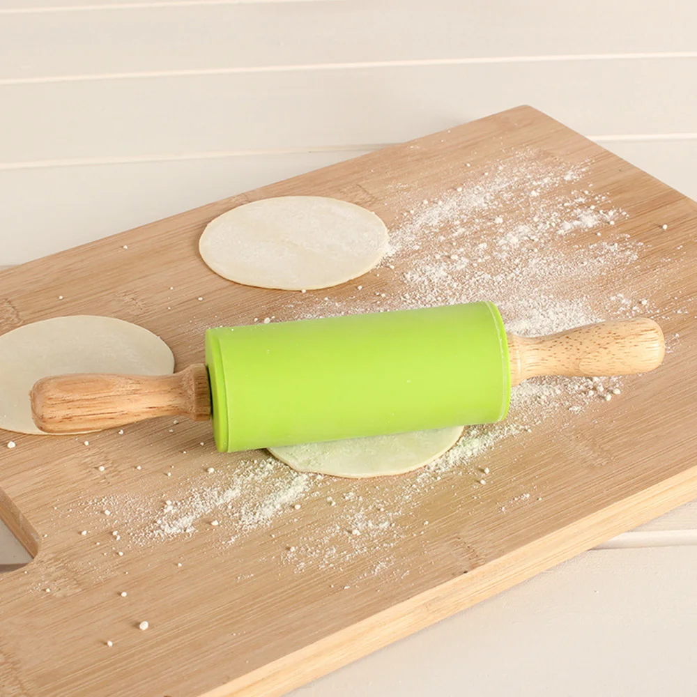 Силиконовые палочки с антипригарной деревянной ручкой кухонные инструменты