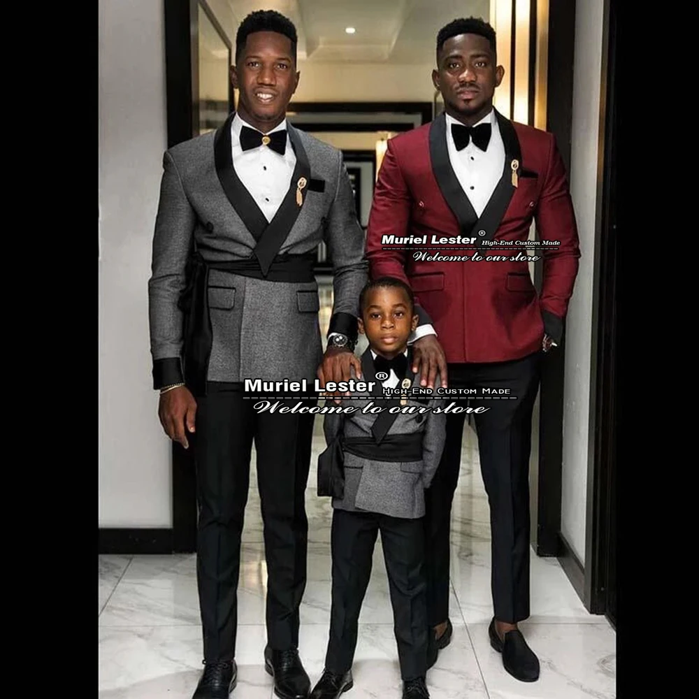 

Мужские повседневные Бархатные костюмы, облегающий двубортный блейзер с брюками для шафера, 2 предмета, костюмы для мужчин, праздничный смо...