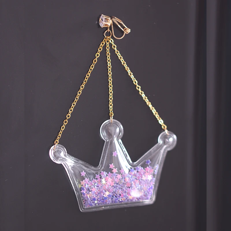 2019 new fashion pop plastic ear pierced clip geometry multi-element earrings female | Украшения и аксессуары