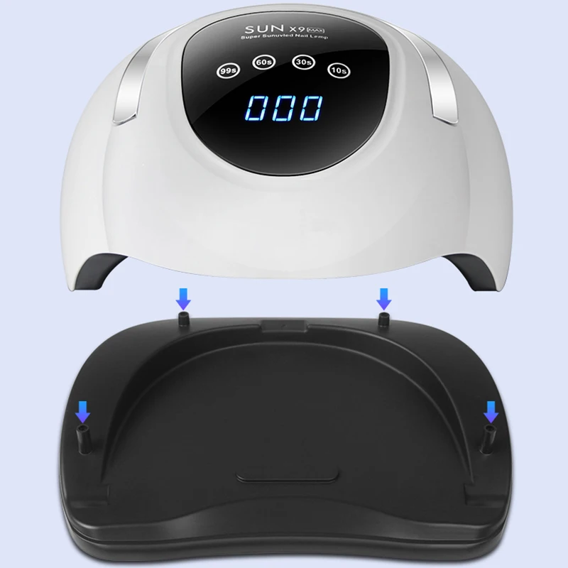 

120W SUN X9 Max UV LED Nail Lamp Nail Dryer 57 LEDs Manicure Quick Dry All Nail Gel Polish 10S 30S 60S 99S Portable Nail Lamp