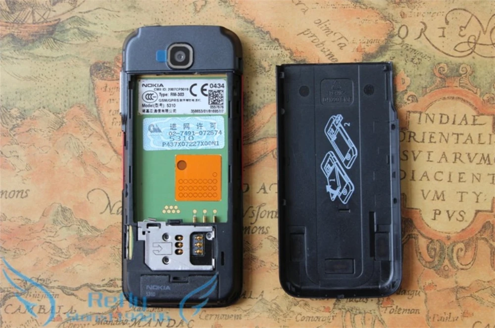 Разблокированный Nokia 5310 XpressMusic Bluetooth Java MP3-плеер Поддержка русской клавиатуры Восстановленный телефон