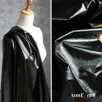 new crack texture pu leather fabric black diy decor props leggings tights pants skirt dress clothes designer fabric