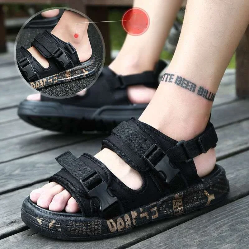 

New Two Function Boys Beach Shoes Breathable Flat Sandals Children Outdoor Shoes Platform Sandals Kids Shoes