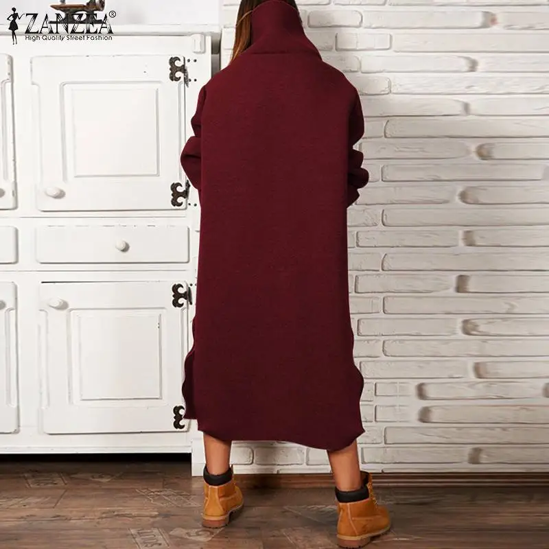 Платье-водолазка Женское зимнее до середины икры с боковыми карманами | Женская